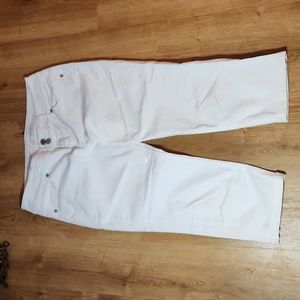 NY&CO Size 4 Curve Creator Crop Kakhi Pant